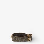 FENDI Baguette Pouch Mini Tobacco brown FF jacquard fabric pouch - Image 2